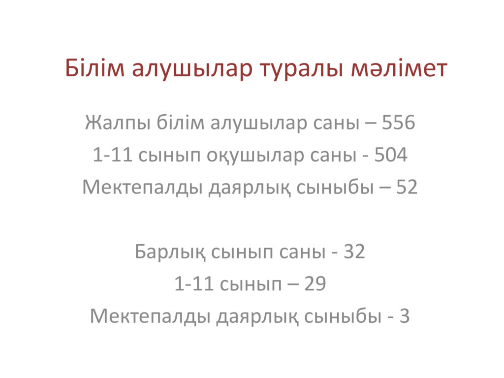 Мектеп туралы